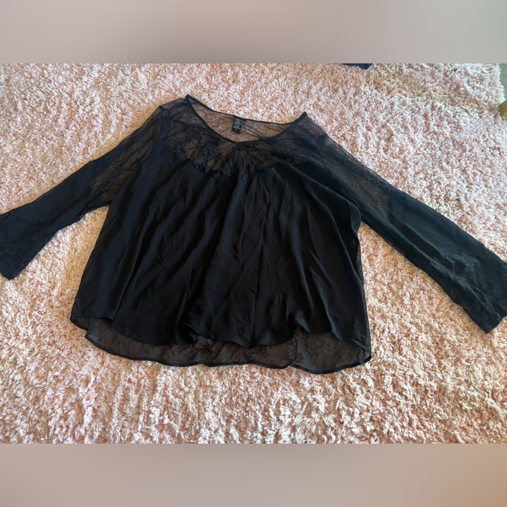 Black torrid long sleeve blouse